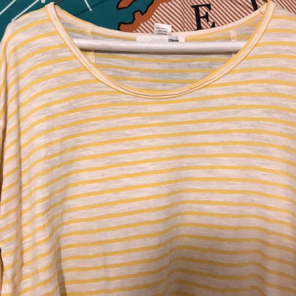Yellow and white stripe swing top - Picture 2 of 4